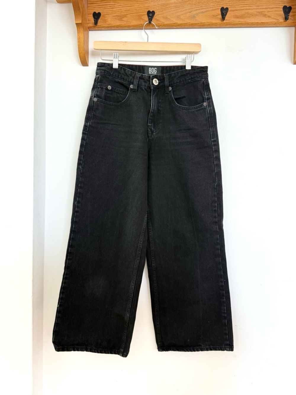 Urban Outfitters BDG Black Wide-Leg High-Rise Jeans